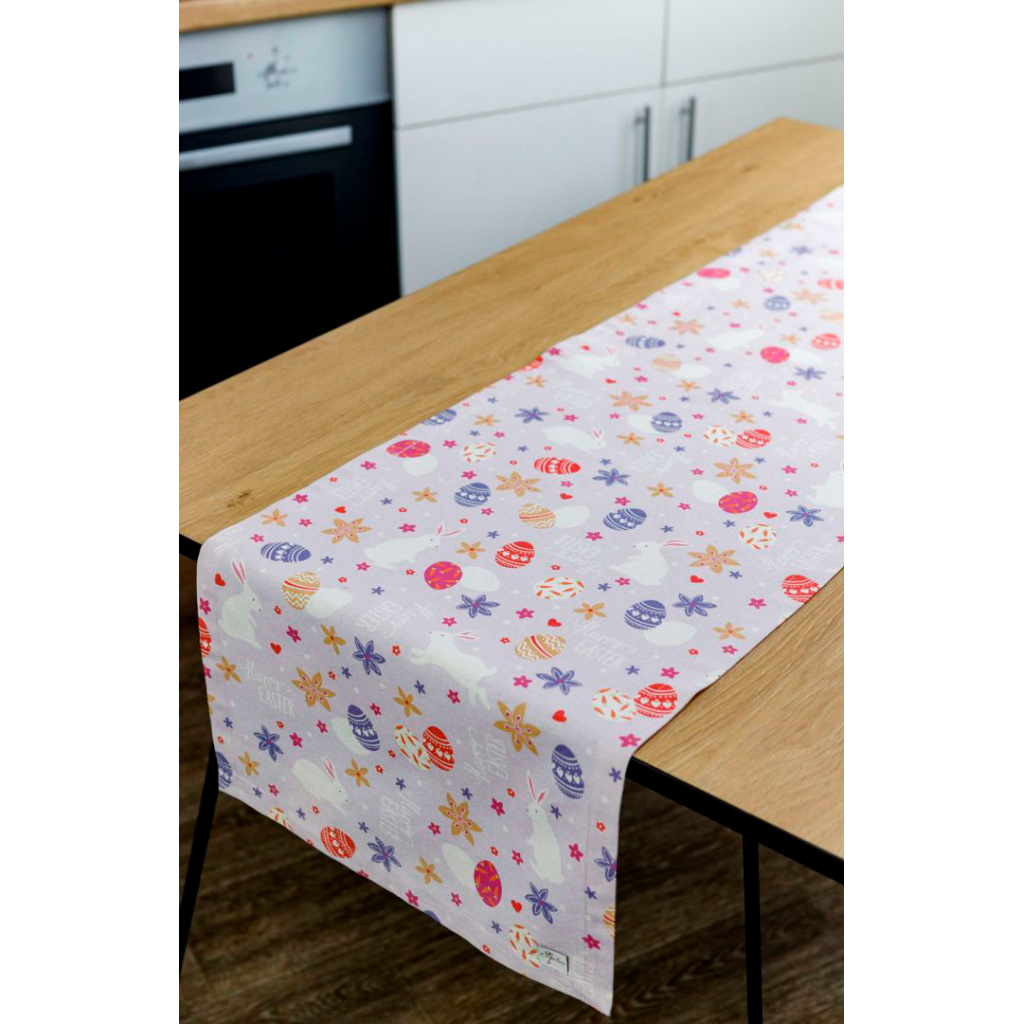 Доріжка на стіл Прованс Писанка бузкова 140х40 см (4823093445031) - зображення 3