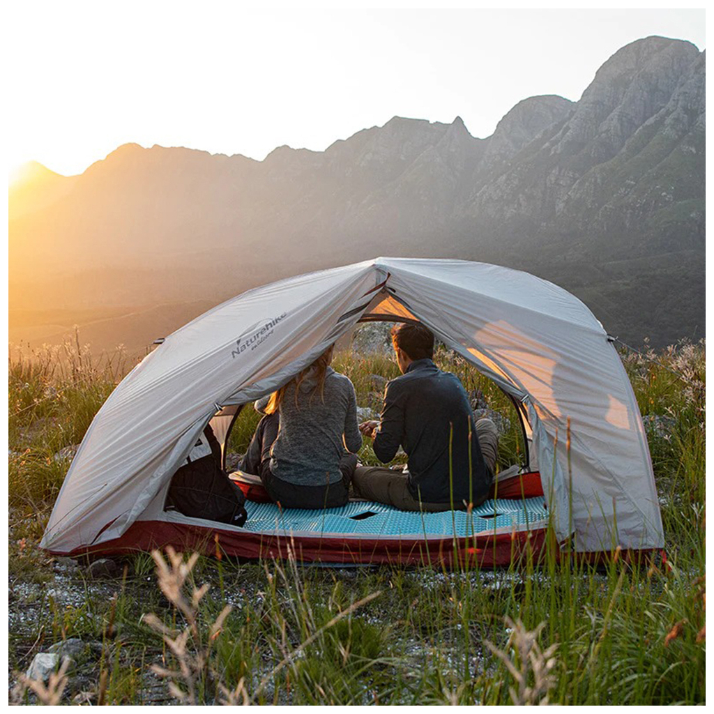 Намет Naturehike Star-River 2 Updated NH17T012-T 210T Grey/Red (6927595772683) - зображення 3