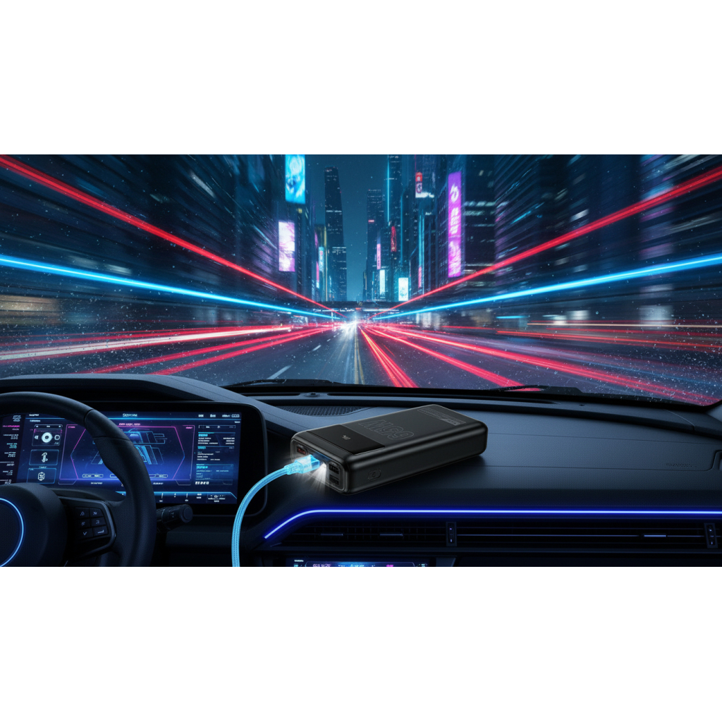 Батарея універсальна HOCO 30000mAh Apollo PD/65W QC/3.0 Black (DB81 / 714720) - зображення 7