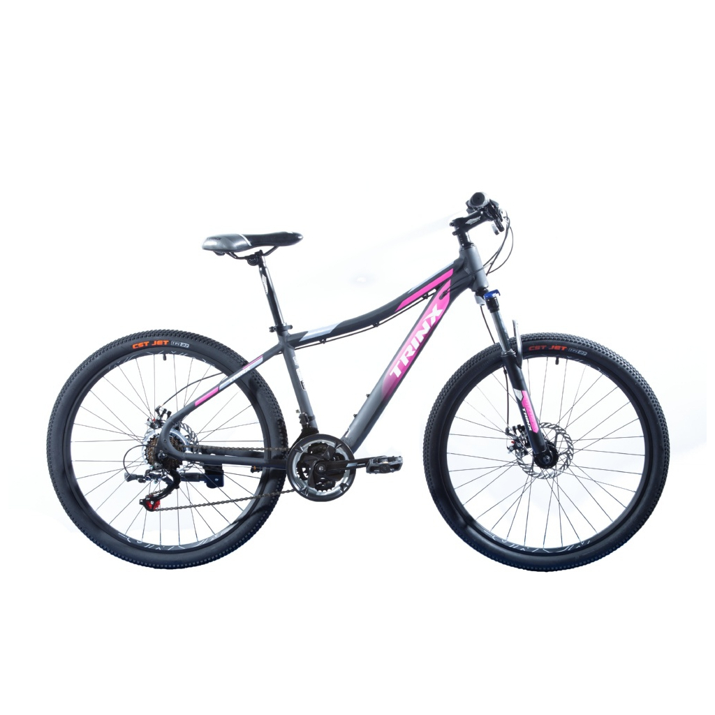 Велосипед Trinx N106 Nana 26" рама-15.5" Matt-Black-Pink-Grey (N106.MBPG) - зображення 1