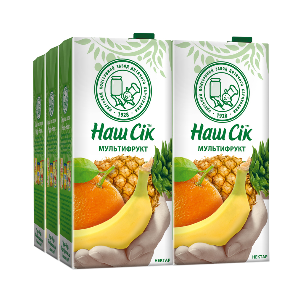 Сік Наш Сік Мультифруктовий 1.93 л (4820003689325) - зображення 1