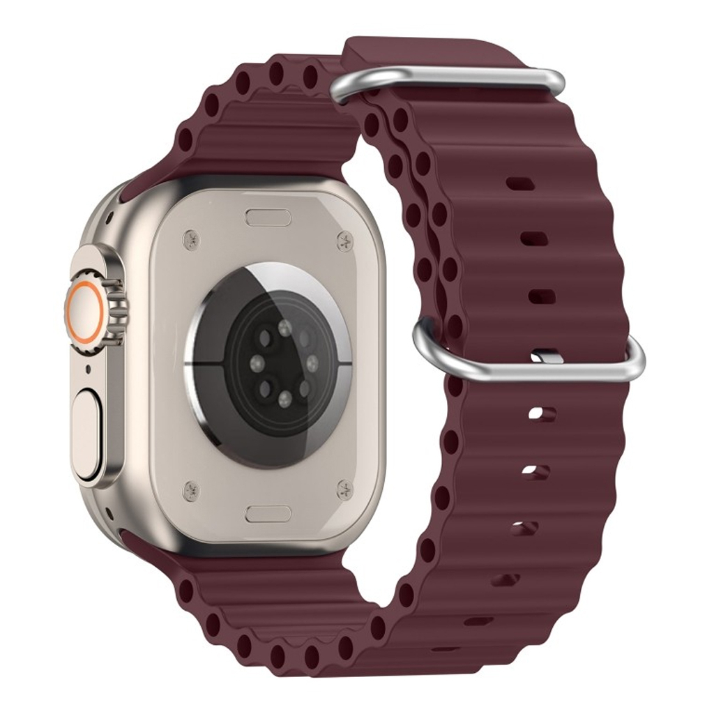 Ремінець до смарт-годинника Armorstandart Ocean Band для Apple Watch 49/46/45/44/42 (Series 1-3) Wine Red (ARM74250) - зображення 3