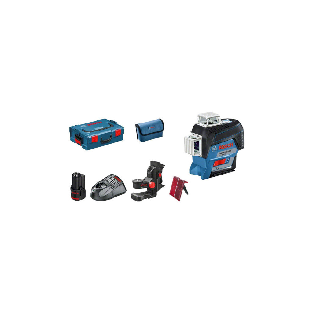 Лазерний нівелір Bosch GLL 3-80 C + BM 1 (12 V) + L-Boxx (0.601.063.R02) - изображение 3