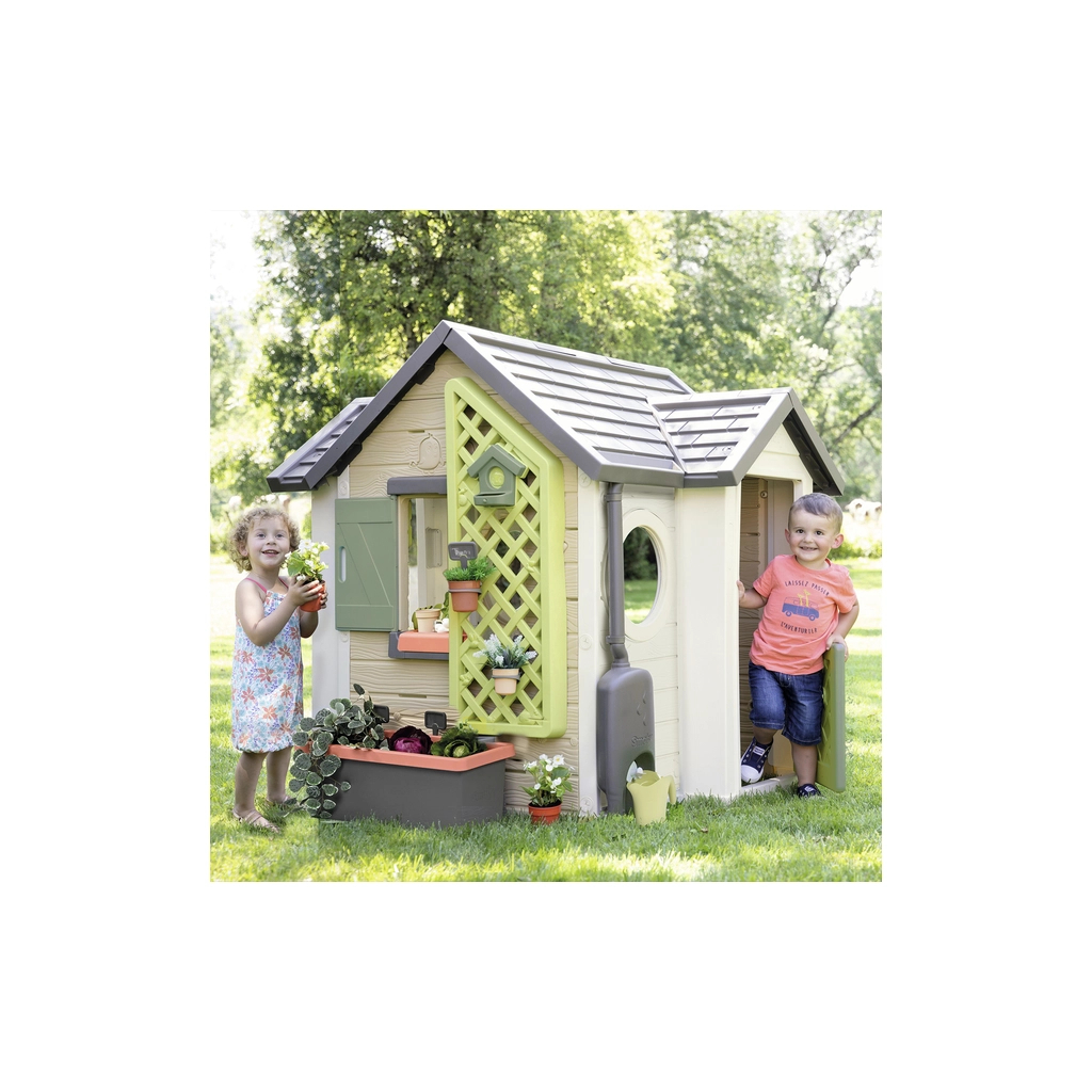 Ігровий будиночок Smoby Life Садовий з кашпо та годівничкою (7600810408) - зображення 7