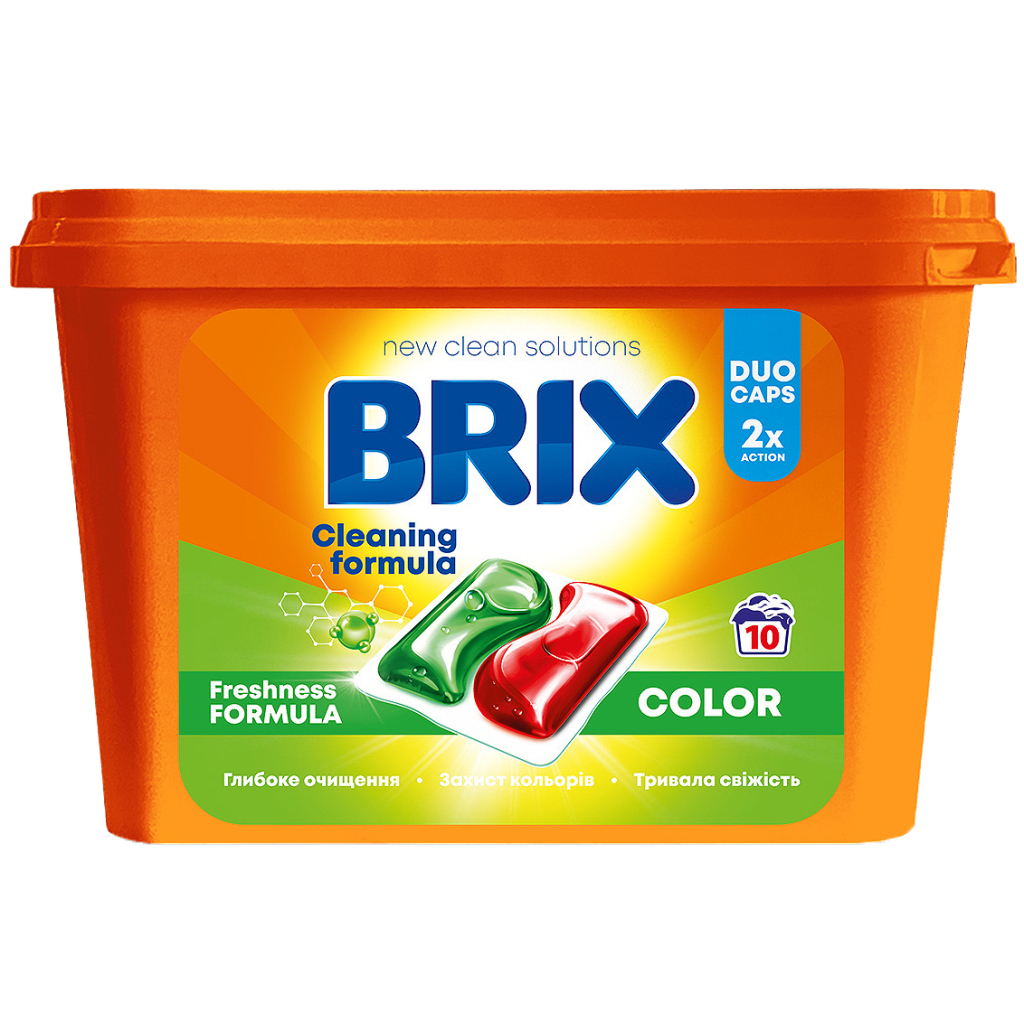 Капсули для прання Brix Laundry Color 10 шт. (4820207100657) - зображення 1