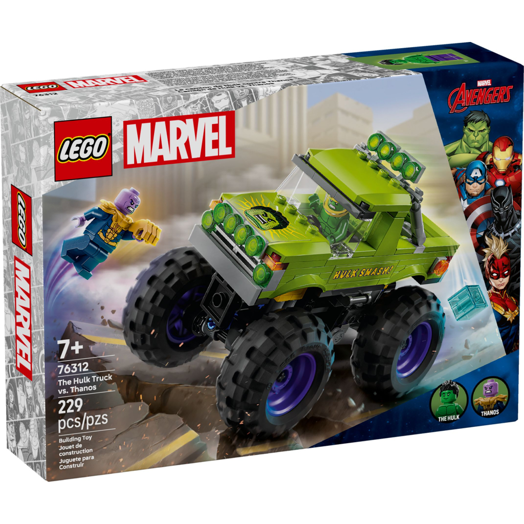Конструктор LEGO Super Heroes Вантажівка Халка проти Таноса (76312) - зображення 1
