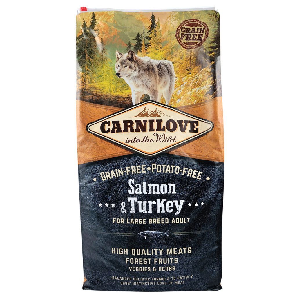 Сухий корм для собак Carnilove Adult Large Breed Salmon and Turkey 12 кг (8595602508945) - зображення 1