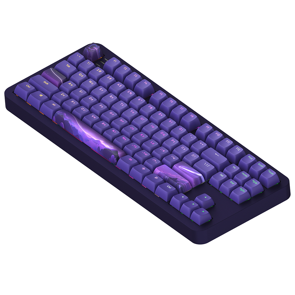 Клавіатура Dark Project ALU87 Celestial ABS RGB Mech G3MS Voidstone Violet (DPKB_CELESTIAL_87_ANSI_UA) - зображення 3