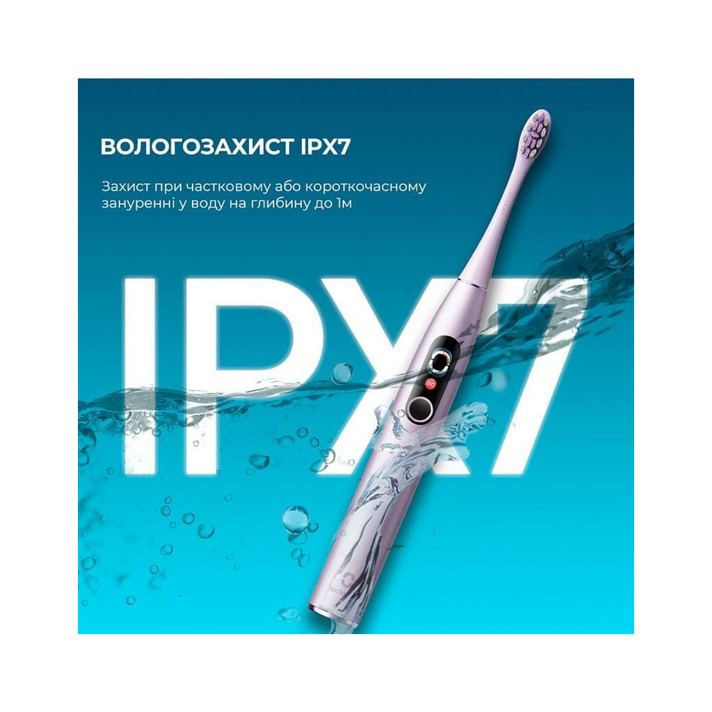 Електрична зубна щітка Oclean X Pro Digital Purple (6970810553475) - зображення 8