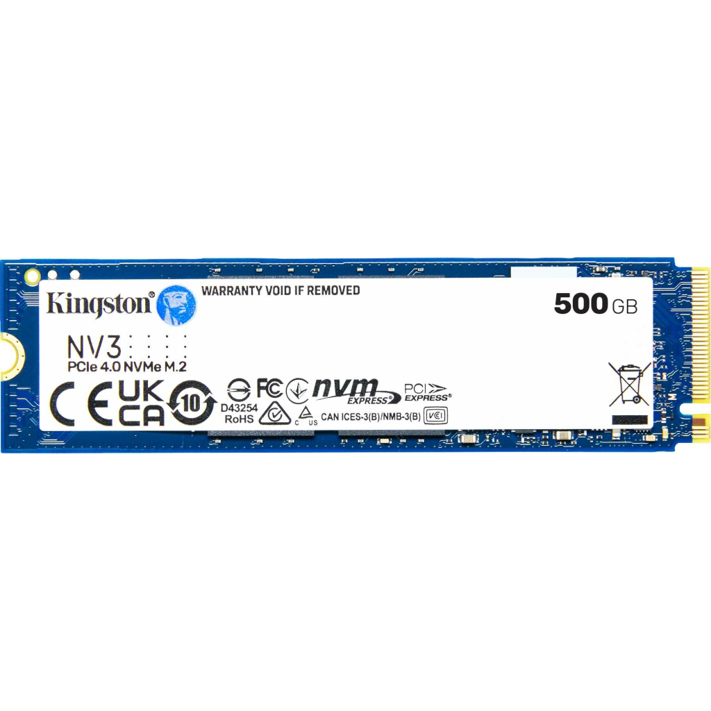 Накопичувач SSD M.2 2280 500GB Kingston (SNV3S/500G) - зображення 1
