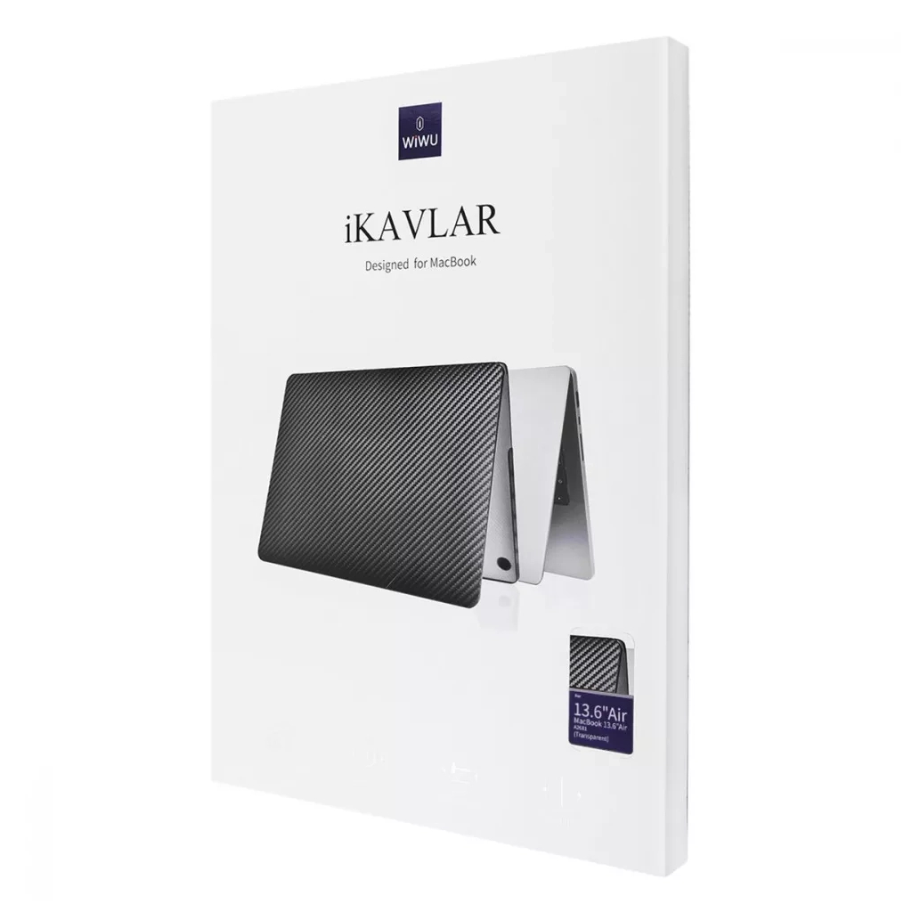 Чохол до ноутбука WIWU (накладка) 13,6 MacBook Air A2681 iKavlar Crystal, black (47395) - зображення 3