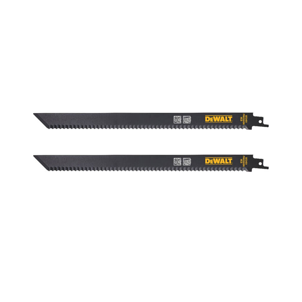 Полотно DeWALT для шабельної пилки, точний різ, 300 мм, крок зубів 6 TPI, 2 шт. (DT2451) - изображение 2