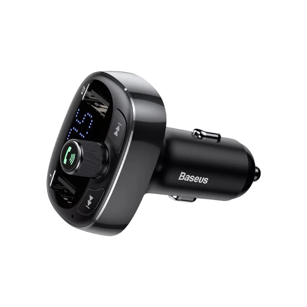 FM модулятор Baseus FM Launcher S-09 2.4 A 2 USB (CCMT000301) - изображение 1