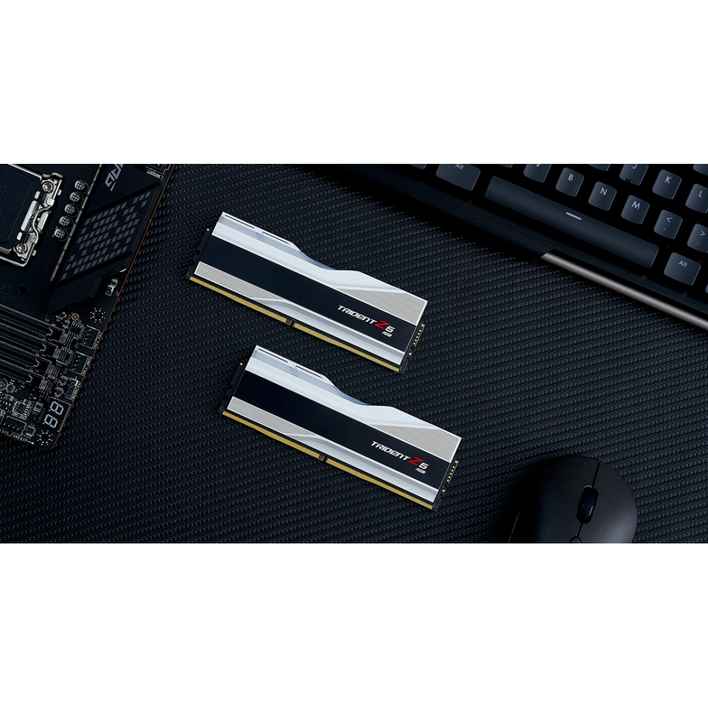 Модуль пам'яті для комп'ютера DDR5 32GB (2x16GB) 6000 MHz Trident Z5 RGB Silver G.Skill (F5-6000J3636F16GX2-TZ5RS) - зображення 7