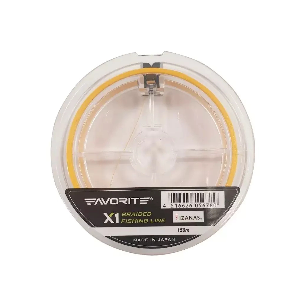 Шнур Favorite X1 PE 4x 150m 0.4/0.104mm 8lb/3.5kg Orange (1693.11.16) - зображення 2