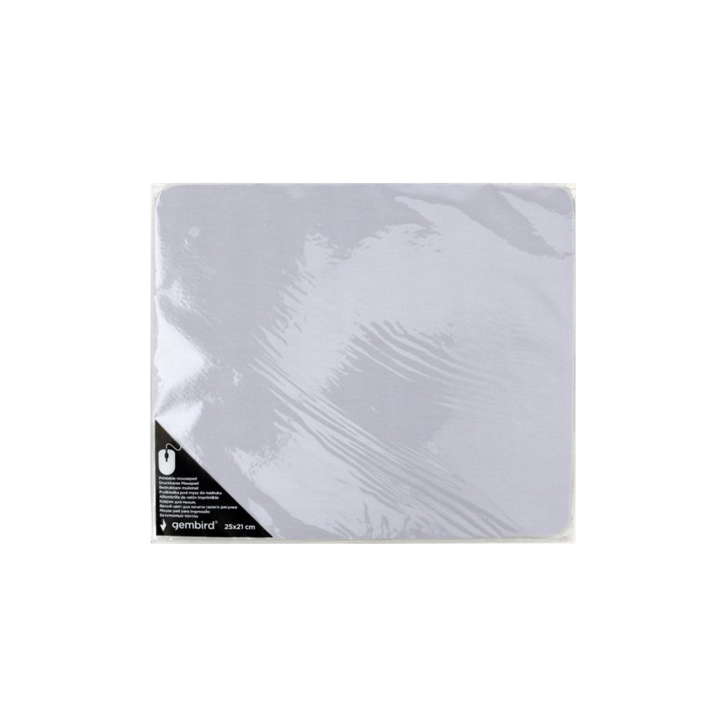 Килимок для мишки Gembird MP-PRINT-M White (MP-PRINT-M) - зображення 1