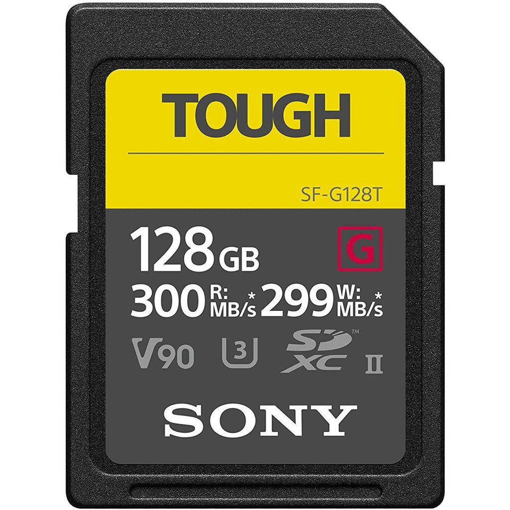 Карта пам'яті Sony 128GB SDXC class 10 UHS-II U3 V90 Tough (SF-G128T) - зображення 1