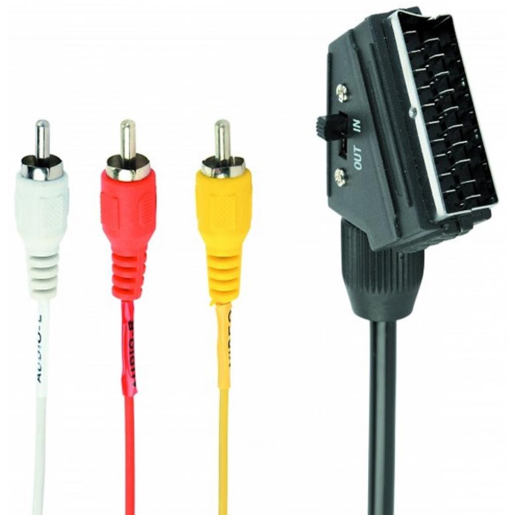 Кабель мультимедійний RCA - SCART, 1.8 m Cablexpert (CCV-519-001) - зображення 2