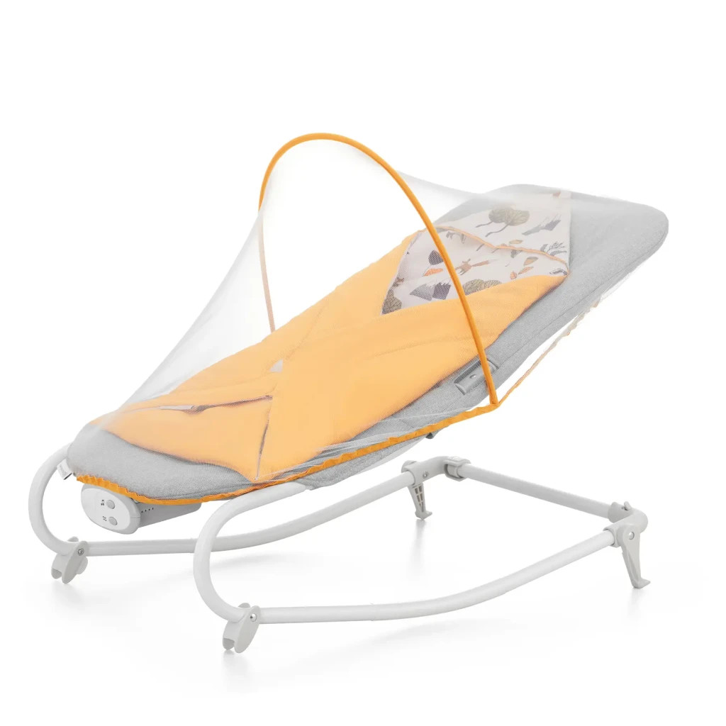 Крісло-гойдалка Kinderkraft шезлонг Felio 2 Forest Yellow (5902533921102) - зображення 2