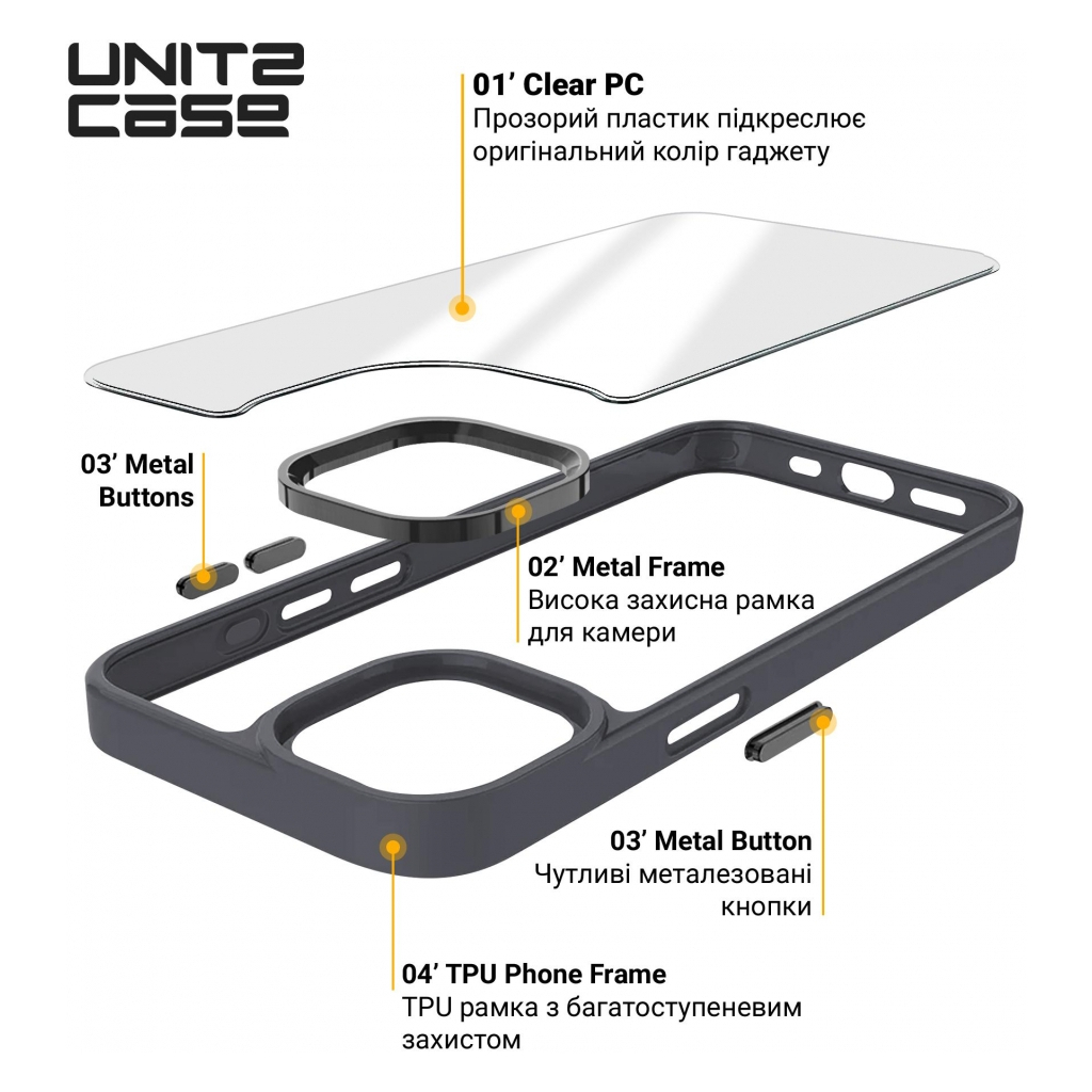 Чохол до мобільного телефона Armorstandart UNIT2 Apple iPhone 15 Black (ARM69965) - зображення 4