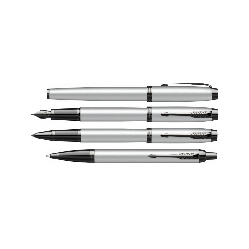 Ручка пір'яна Parker IM 17 Achromatic Grey BT  FP F (22 811) - зображення 4