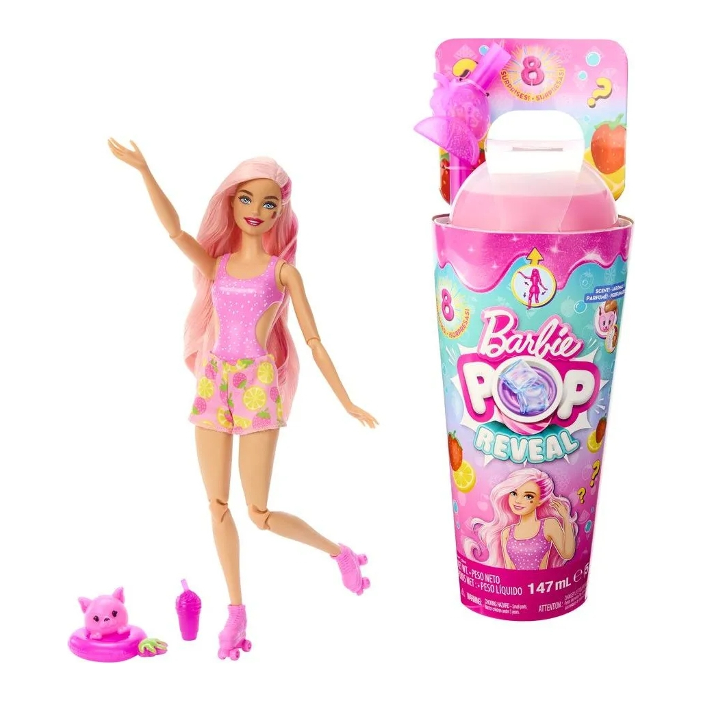 Лялька Barbie Pop Reveal серії Соковиті фрукти – полуничний лимонад (HNW41) - зображення 1