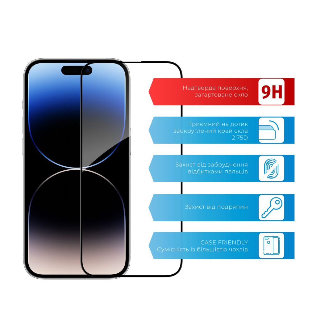 Скло захисне ACCLAB Full Glue ESD Apple iPhone 14 Pro Max (1283126542060) - зображення 2
