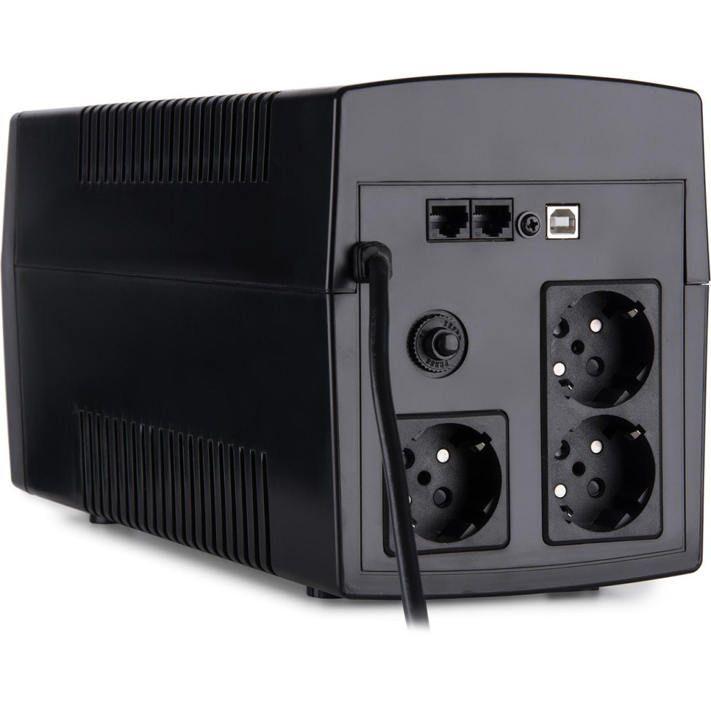 Пристрій безперебійного живлення Vinga LCD 1200VA plastic case with USB (VPC-1200PU) - зображення 5