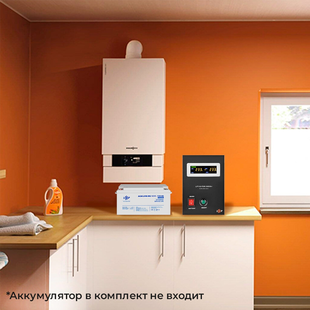 Пристрій безперебійного живлення LogicPower LPY- B - PSW-500VA+, 5А/10А (4149) - зображення 7
