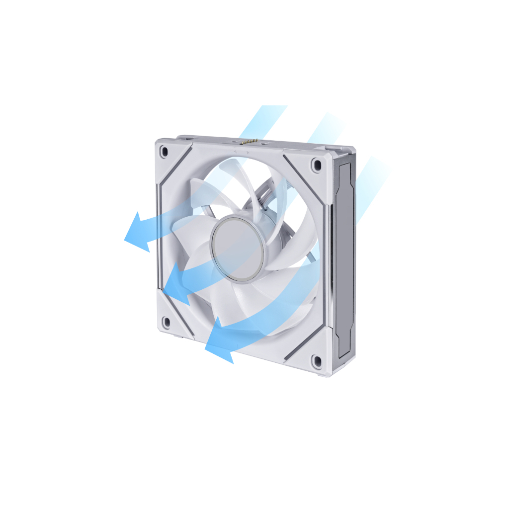 Кулер до корпусу Lian Li Reverse SL-INF 120mm Single white (G99.12RSLIN1W.00) - зображення 6