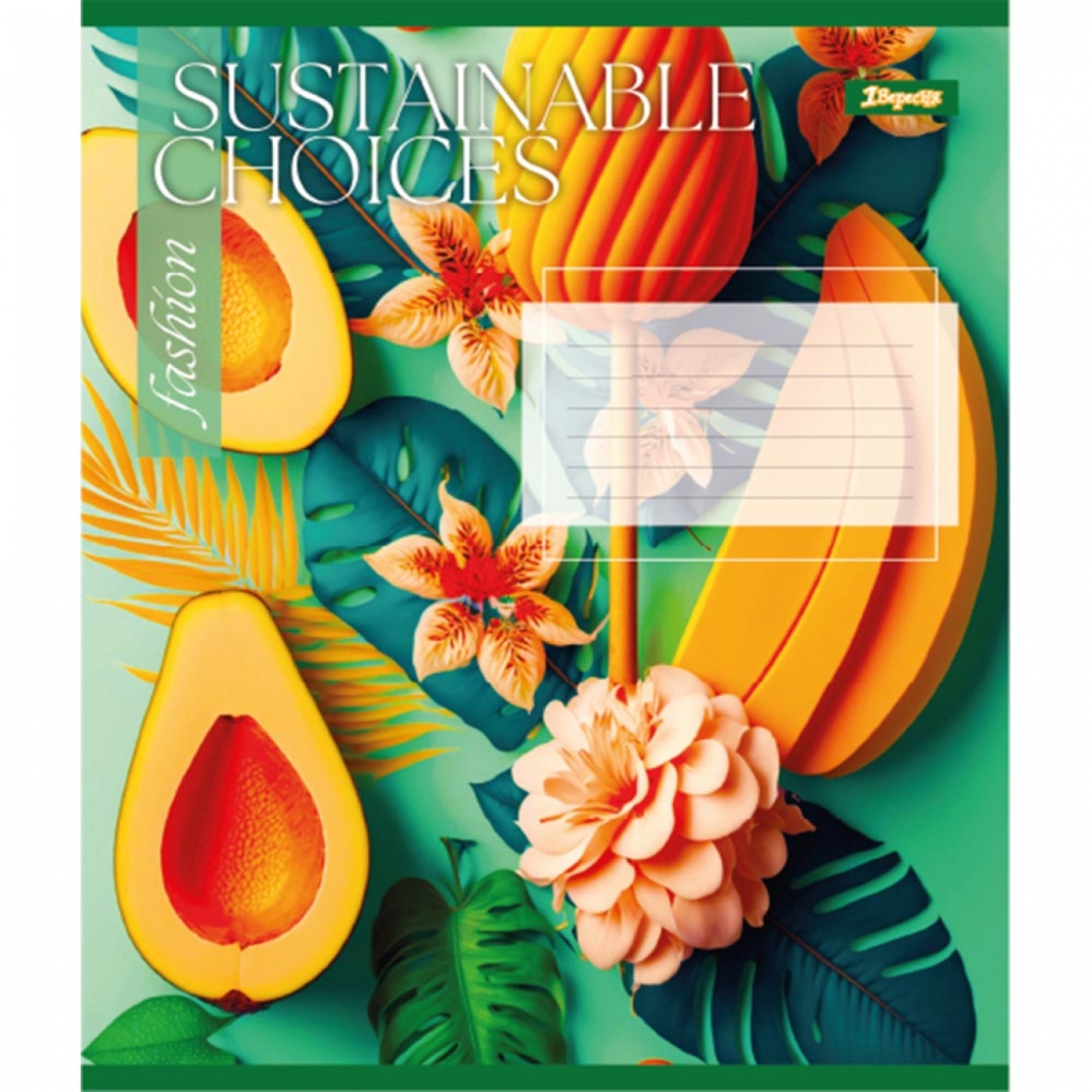 Зошит 1 вересня А5 Sustainable choices 96 аркушів, лінія (766769) - зображення 4