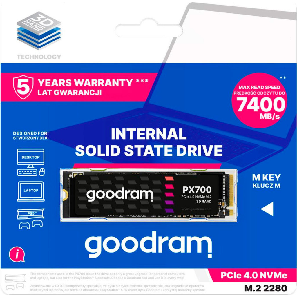 Накопичувач SSD M.2 2280 1TB Goodram (SSDPR-PX700-01T-80) - зображення 4