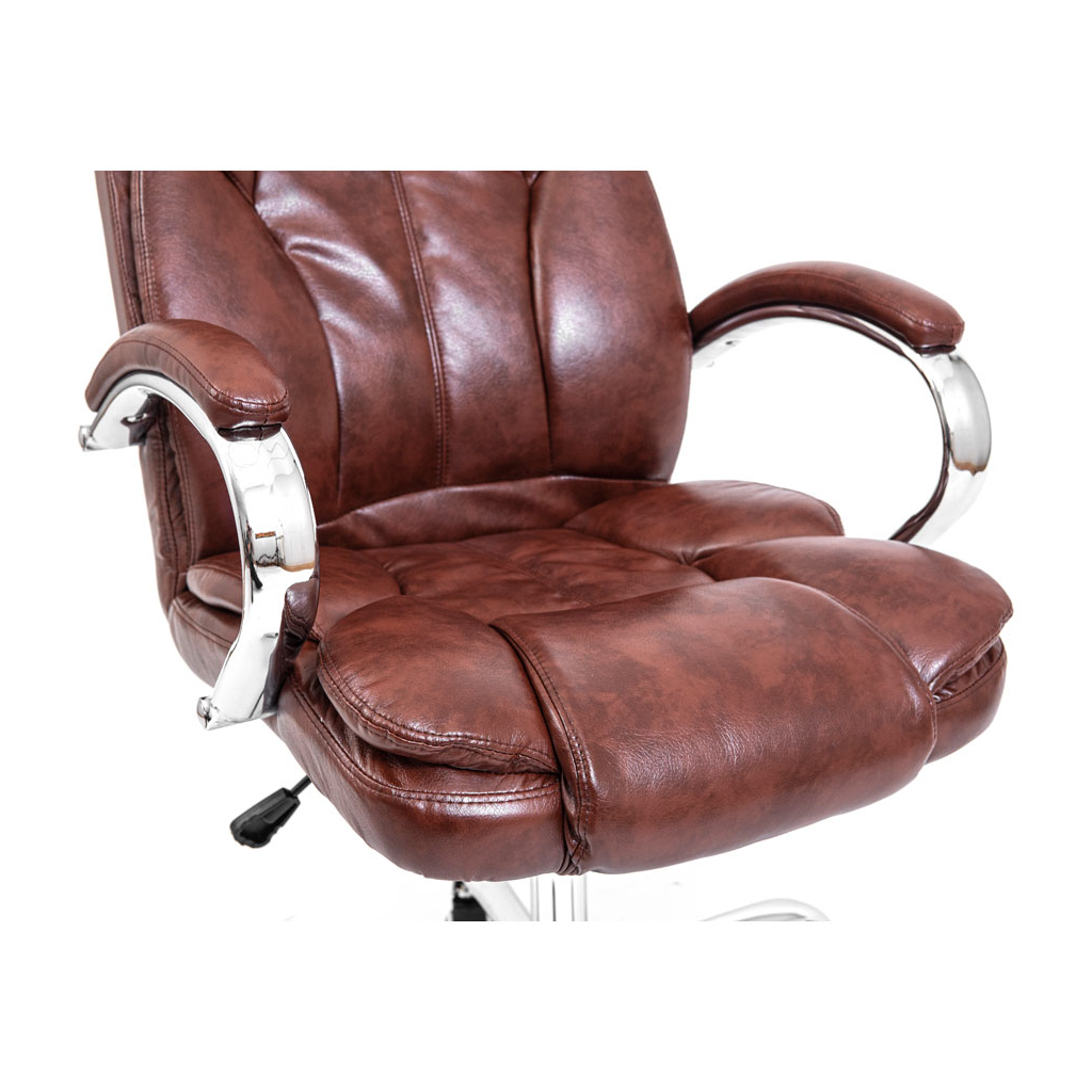 Офісне крісло Richman Гранде Хром М-1 (Tilt) Коричнева (ADD0001828) - зображення 7