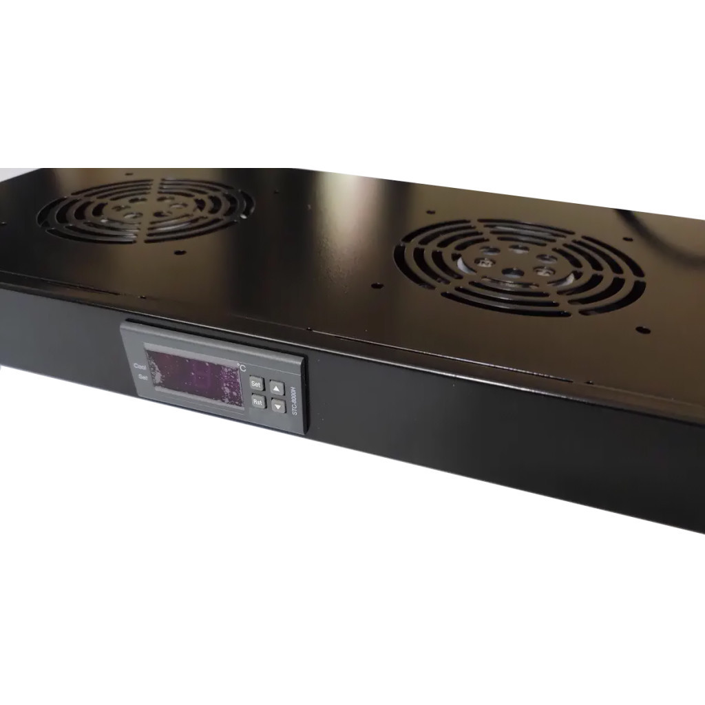 Вентиляторний модуль 2 вент. з термостатом Kingda (KD-301-8) - зображення 2