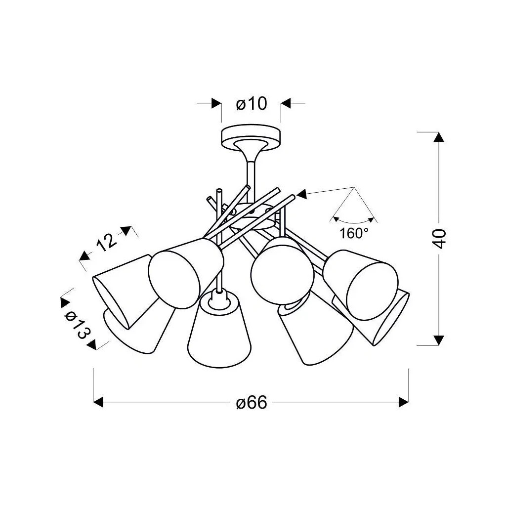 Люстра Candellux VOX (38-70647) - зображення 3