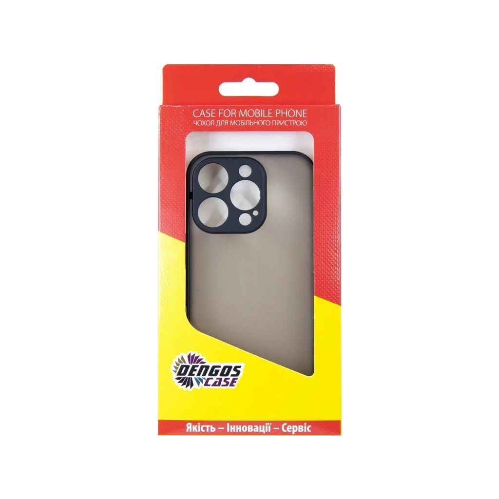 Чохол до мобільного телефона Dengos Matte iPhone 16 Pro Max (black) (DG-TPU-MATT-151) - зображення 5