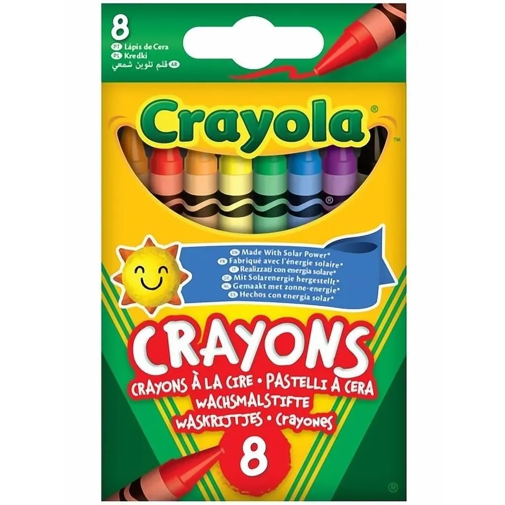 Олівці кольорові Crayola воскові, 8 шт (52-3008) - зображення 1