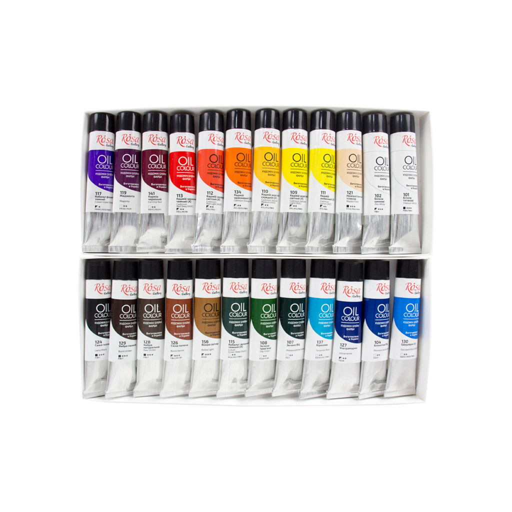 Олійні фарби Rosa Gallery 24 кольори 20 мл (4823098505556) - зображення 2