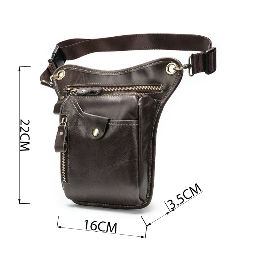 Сумка Vintage На пояс Коричнева (14939) - зображення 4