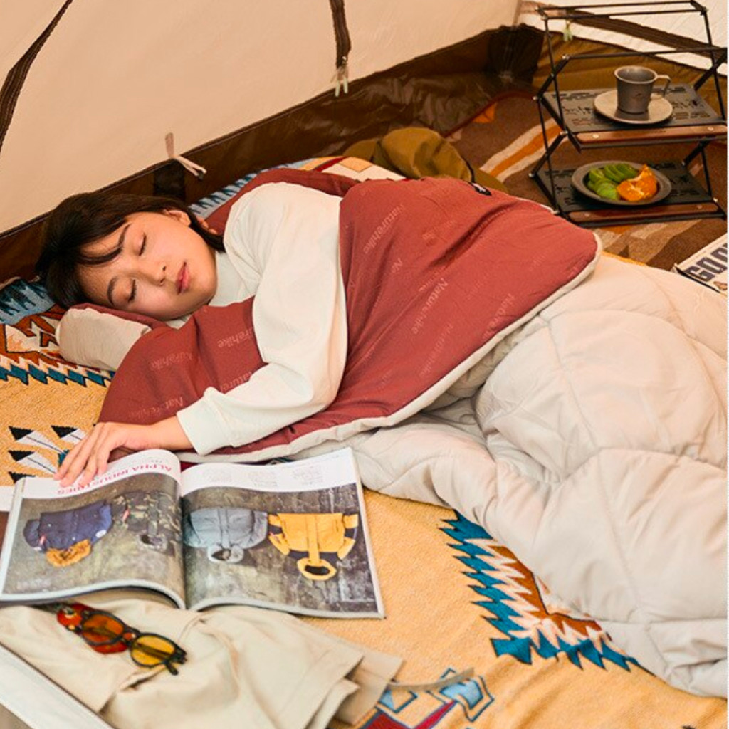 Спальний мішок Naturehike R350 CNH22SD005 Burgundy/Beige (6927595753514) - зображення 4