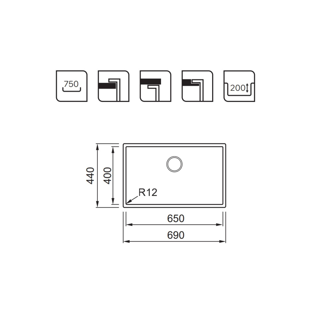 Мийка кухонна Elleci ESPRIT 650 - зображення 2