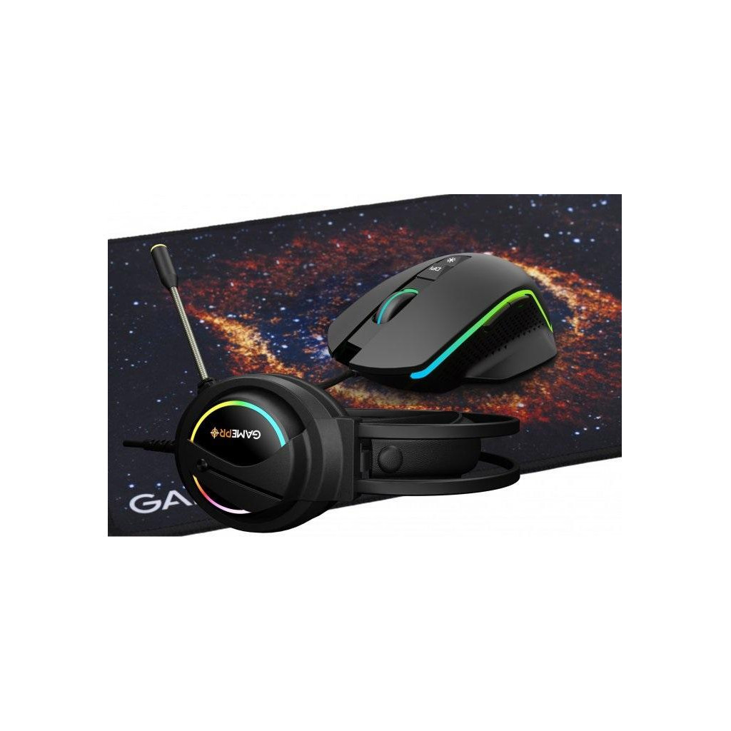 Мишка GamePro GS890 Combo 3 в 1 миша + ігрова поверхня + гарнітура (GS890) - зображення 2