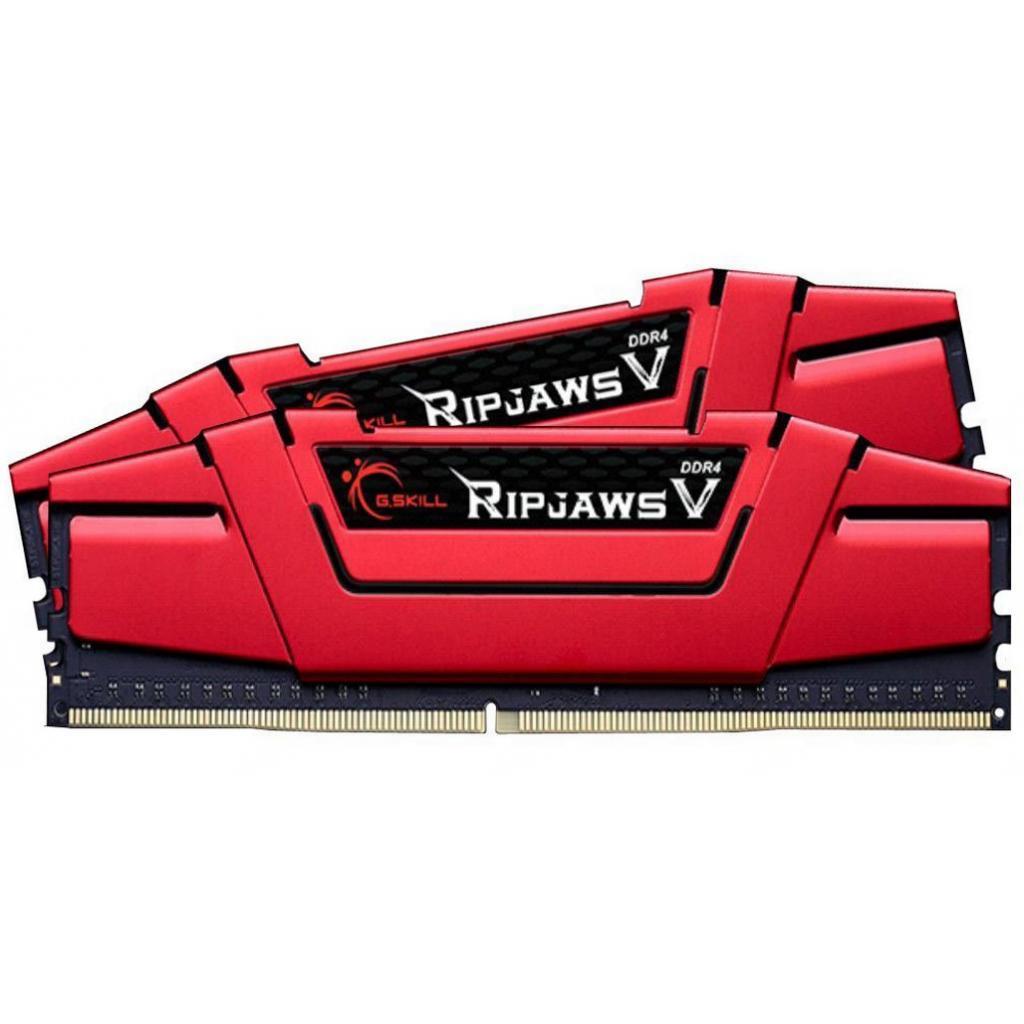 Модуль пам'яті для комп'ютера DDR4 16GB (2x8GB) 3000 MHz RipjawsV Red G.Skill (F4-3000C16D-16GVRB) - зображення 2