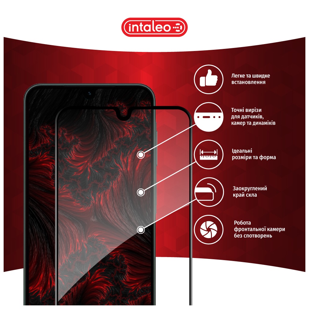 Скло захисне Intaleo Full Glue Samsung A26 Black (1283126608063) - зображення 3