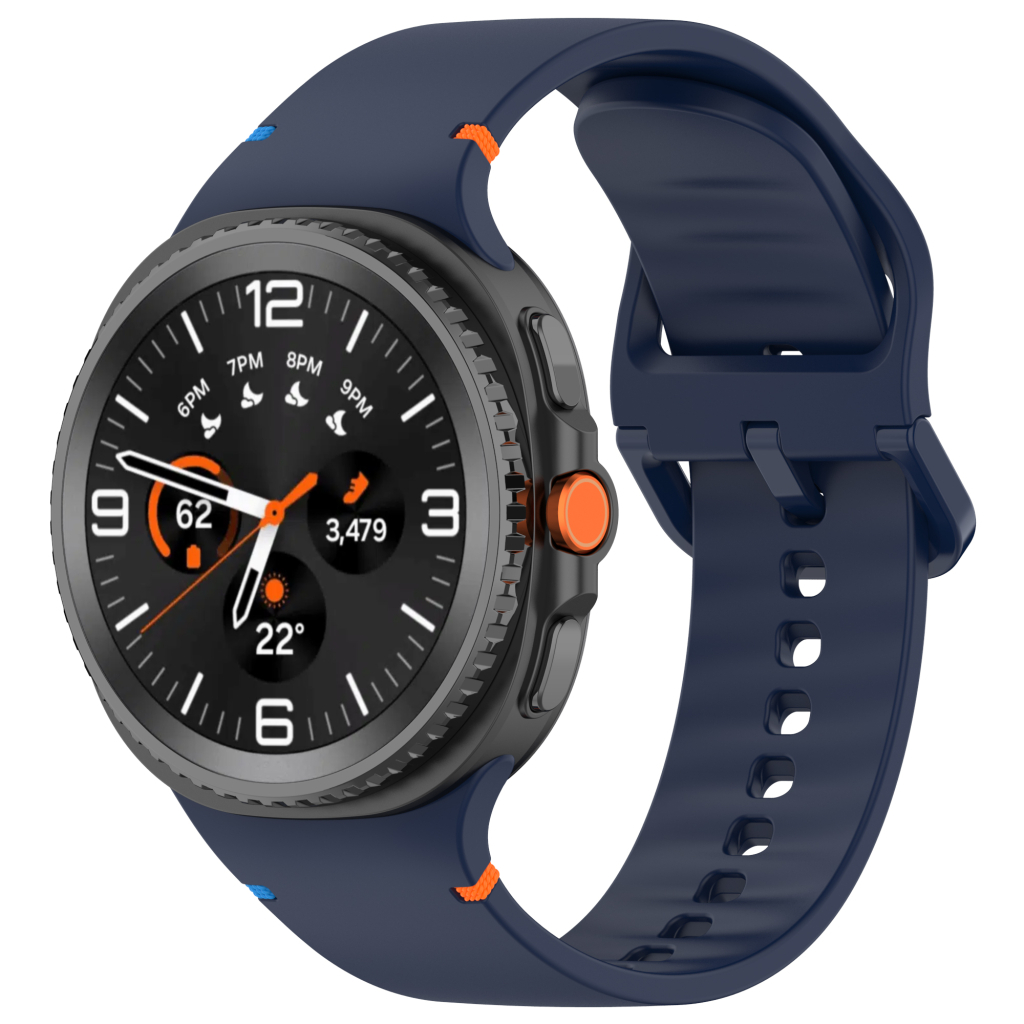 Ремінець до смарт-годинника Armorstandart Samsung Galaxy Watch 8 / 8 Classic (22x132 mm) Dark Blue (ARM86870) - зображення 1