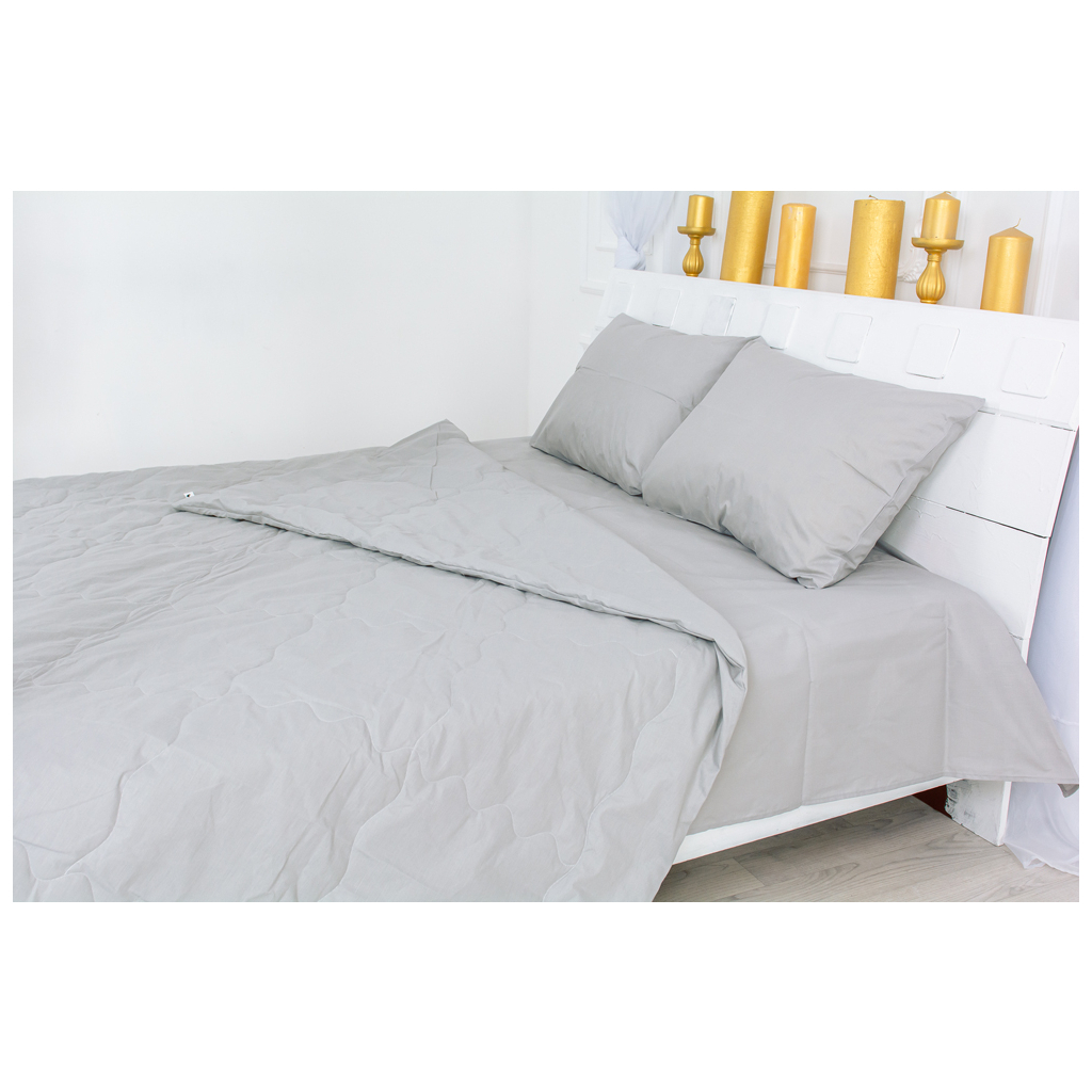 Ковдра MirSon вовняна Літня №2388 Light Gray 110x140 (2200003032291) - зображення 2