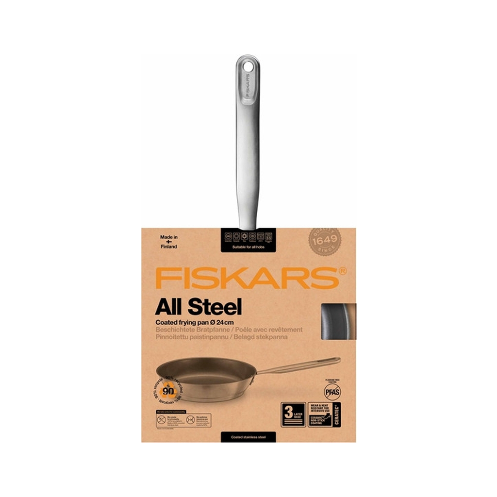 Сковорода Fiskars All Steel матова 24 см (1064743) - зображення 6