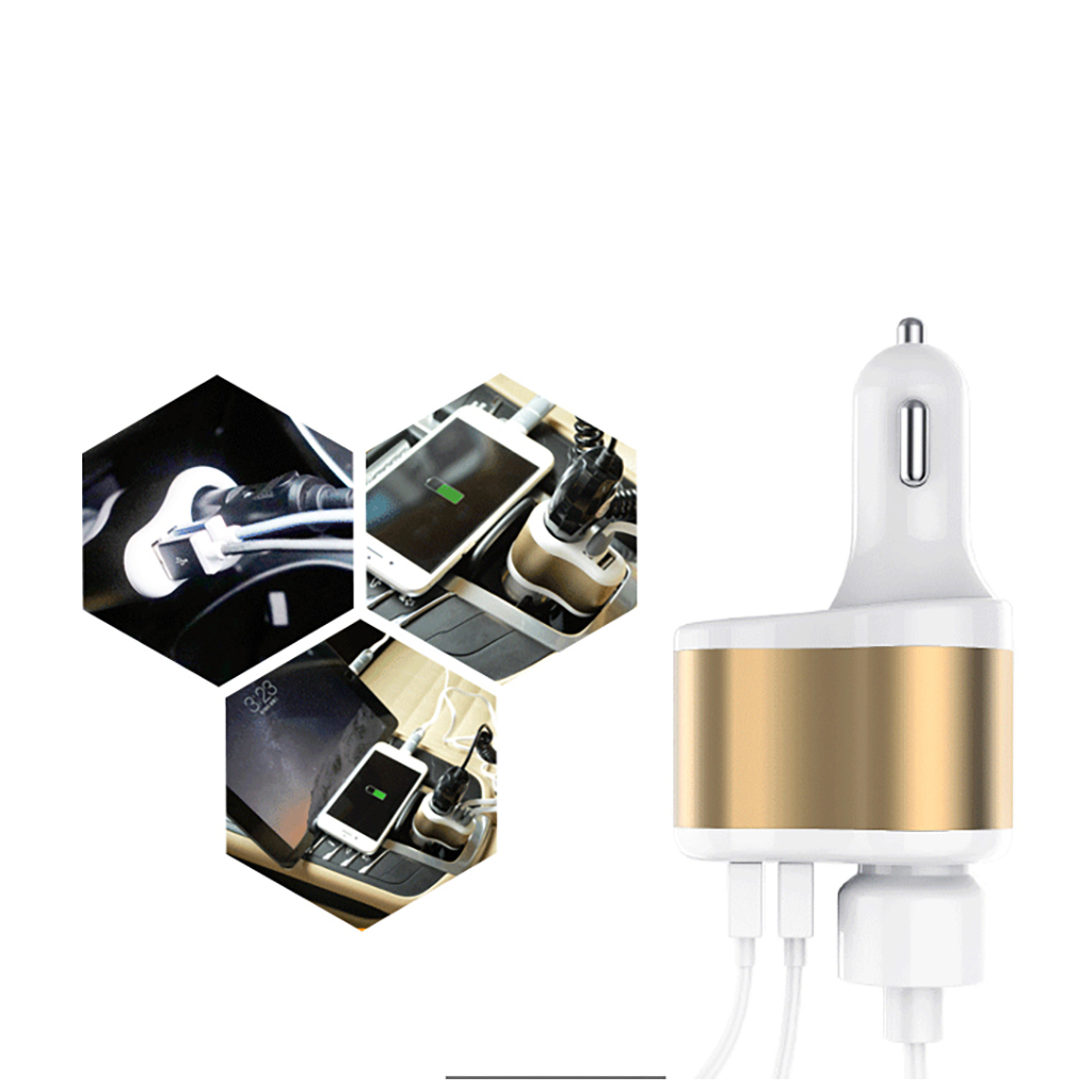 Зарядний пристрій XoKo CC-303 2 USB 2.1A Gold / White (CC-303-GDWH) - зображення 5