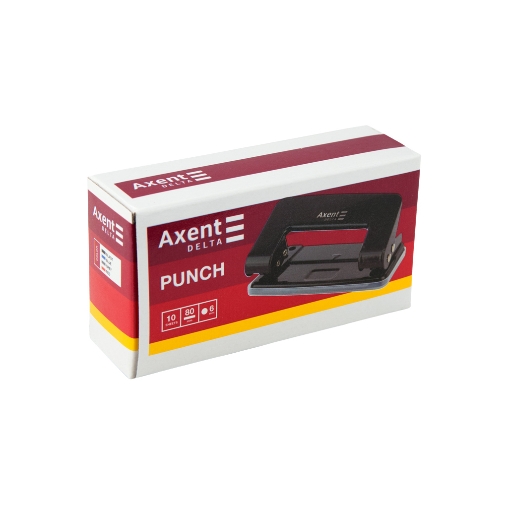 Діркопробивач Delta by Axent до 10 аркушів металевий чорний (D3510-01) - изображение 3