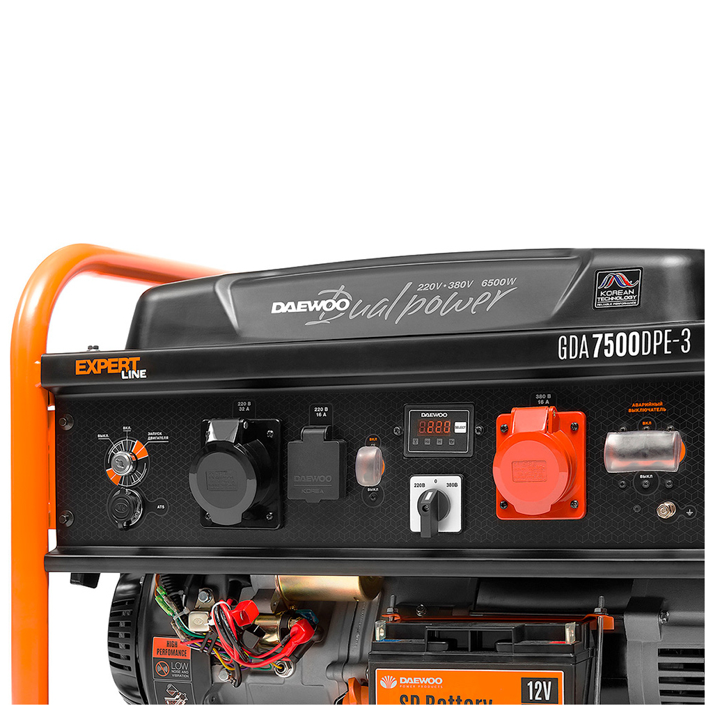 Генератор Daewoo GDA 7500DPE-3 6,5kW (GDA7500DPE-3) - зображення 2
